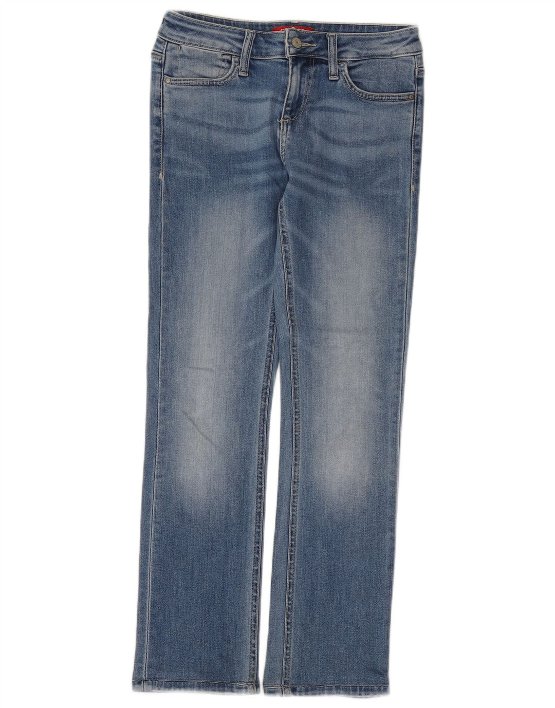Blugi drepte pentru femei Guess W27 L28 Bumbac albastru