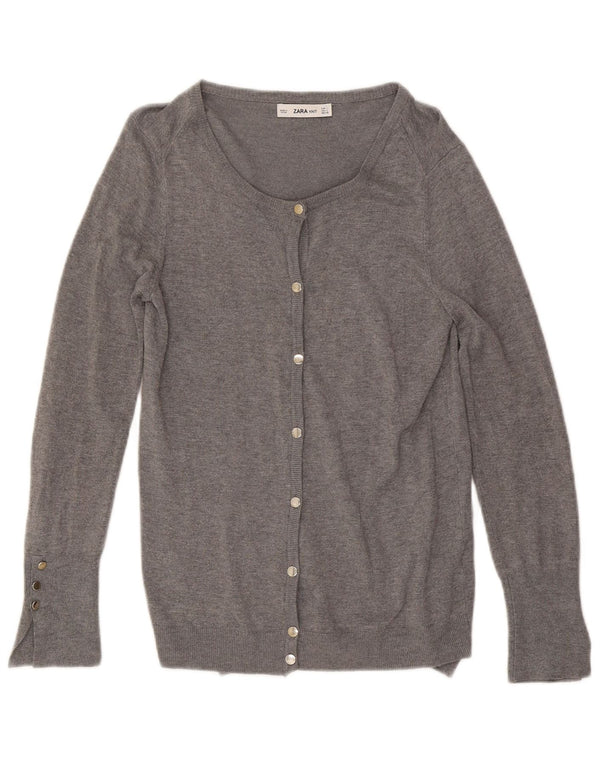 Pulover cardigan pentru femei Zara UK 14 mare gri