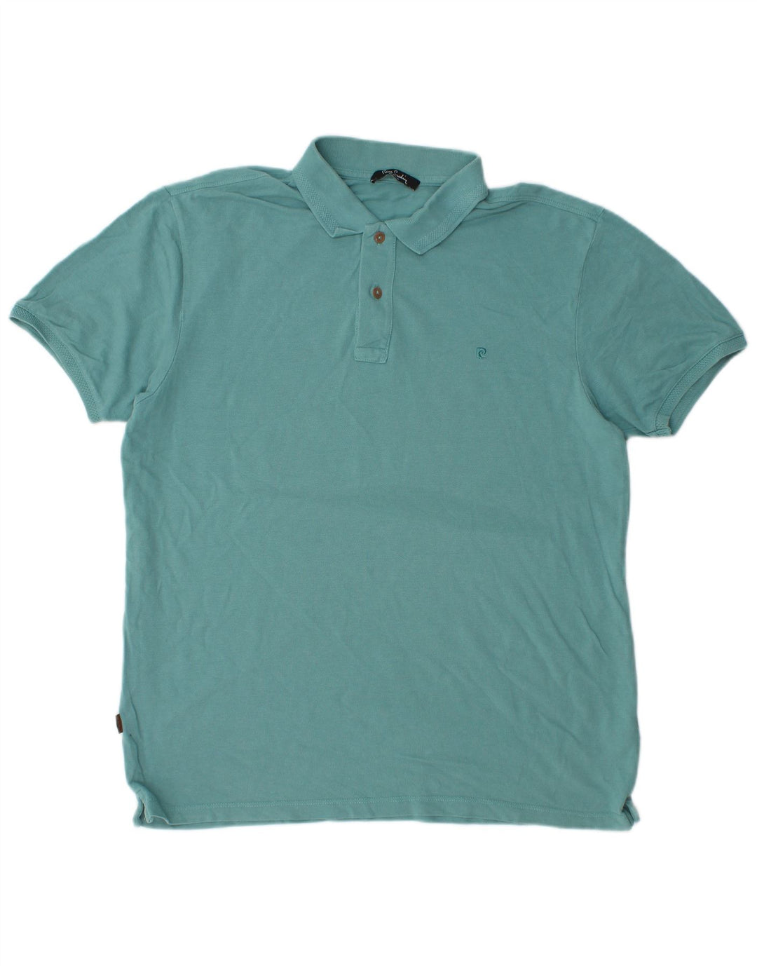 Cămașă polo Pierre Cardin pentru bărbați, bumbac turcoaz mare