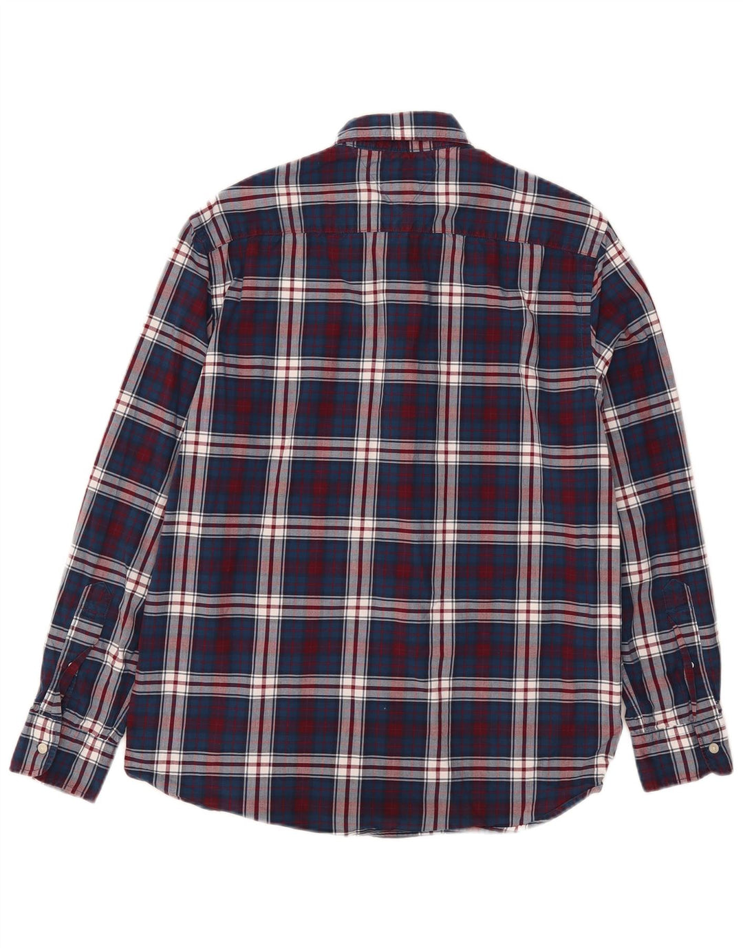 Cămașă pentru bărbați Tommy Hilfiger Flex Regular Fit, mare din bumbac cu carouri bleumarin