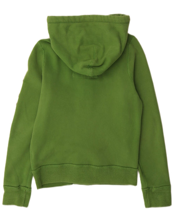 Jachetă de trening cu glugă Abercrombie & Fitch pentru bărbați, verde mică
