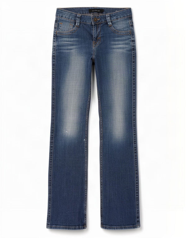 Blugi Calvin Klein pentru femei Bootcut US 4 Small W29 L31 Blue Bumbac