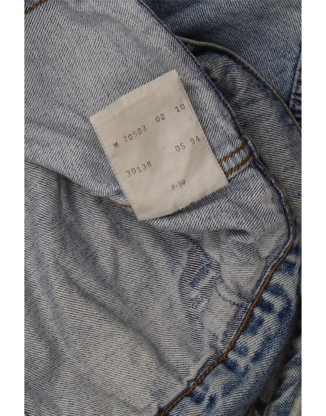 Jachetă de blugi pentru bărbați Levi's UK 38, bumbac albastru mediu