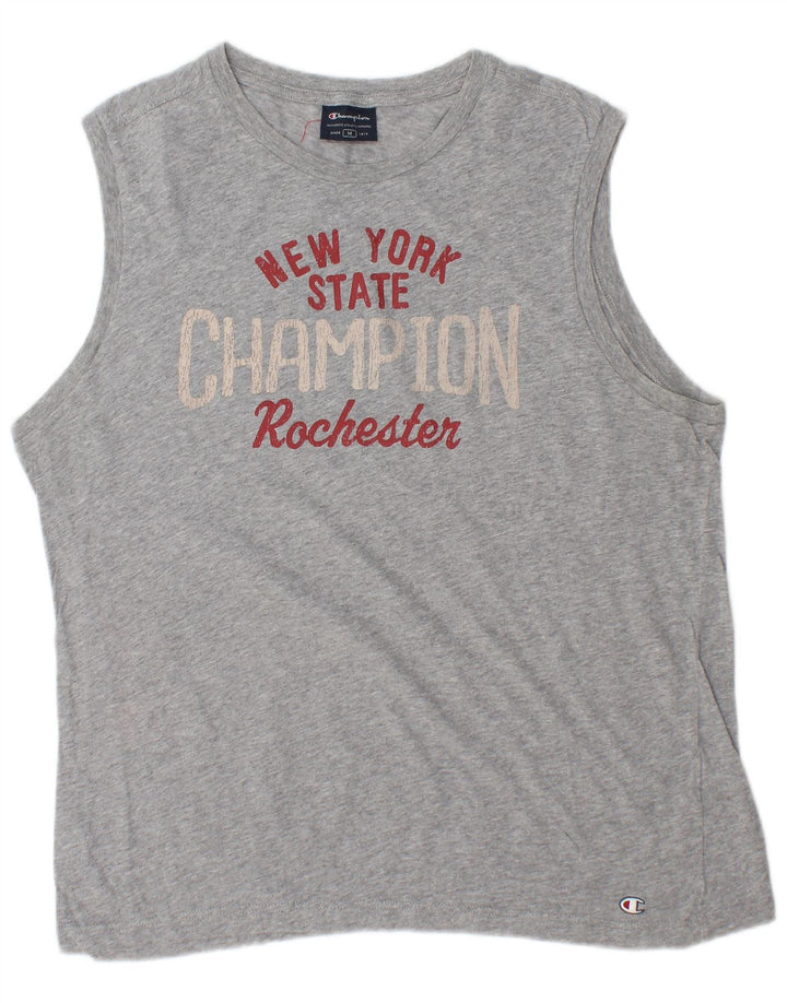 Vestă grafică pentru bărbați Champion, de top, gri mediu, pete