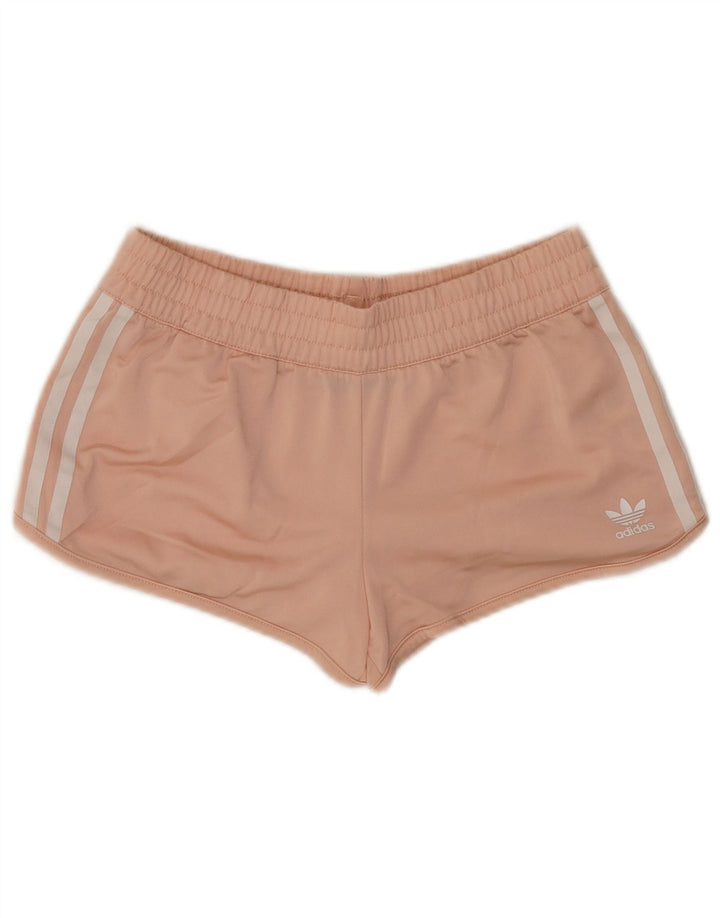 Pantaloni scurți sport Adidas pentru femei UK 10 Small Pink Poliester