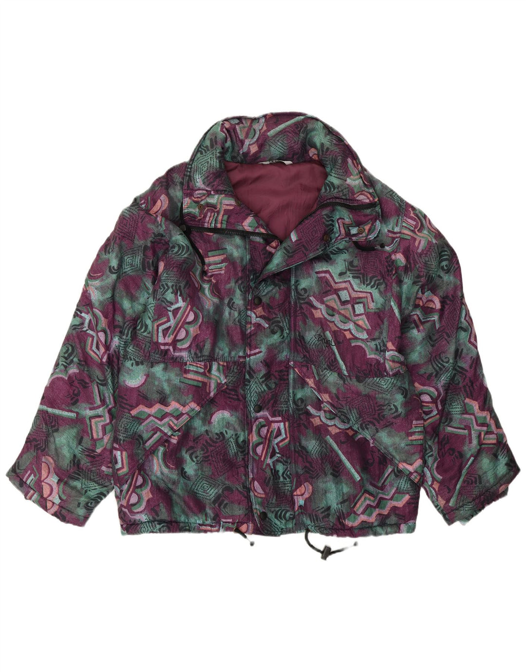 Jachetă de vânt pentru bărbați Brugi cu model abstract, UK 42 XL, multicoloră