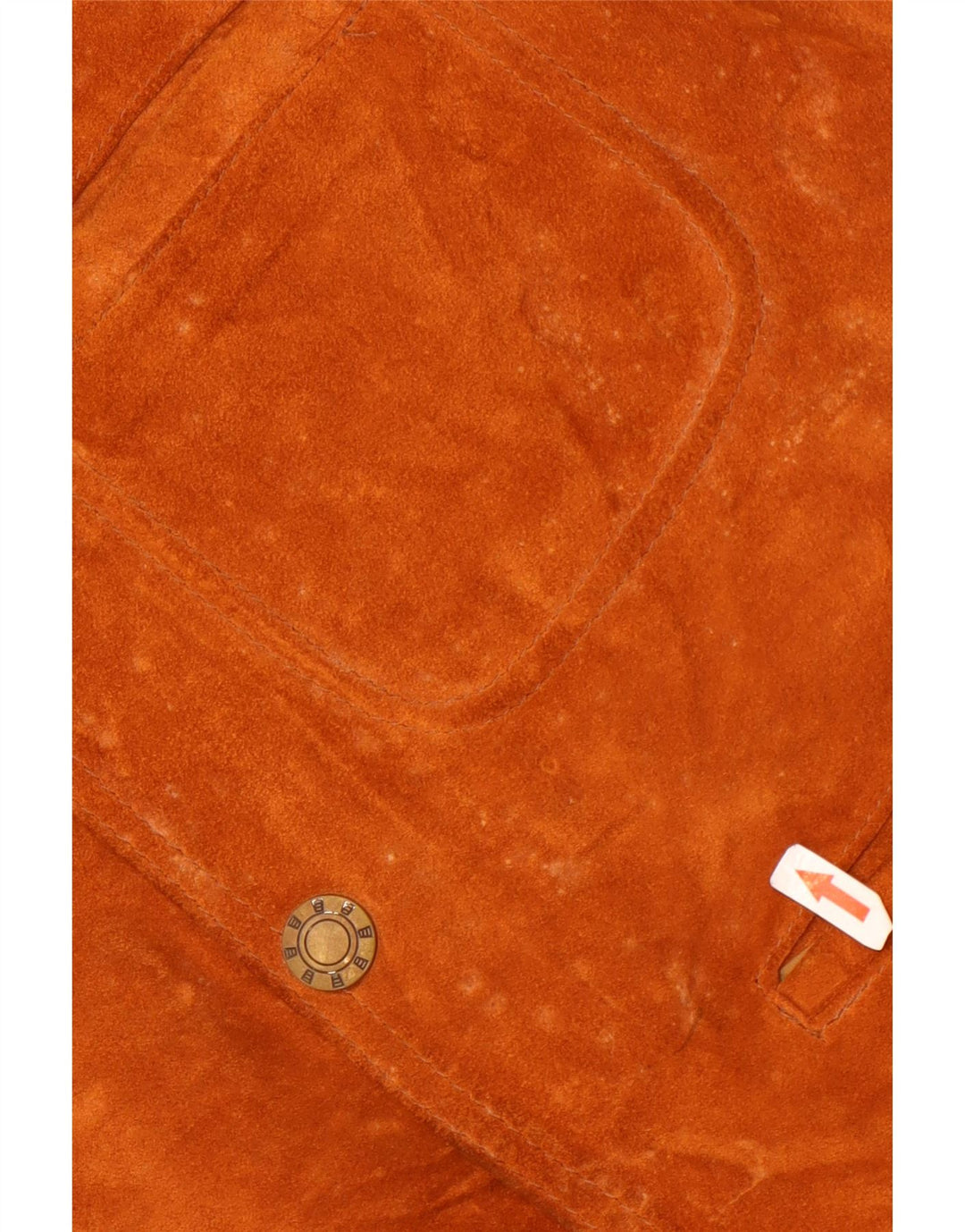 Vestă vintage bărbătească din piele intoarsa maro mica