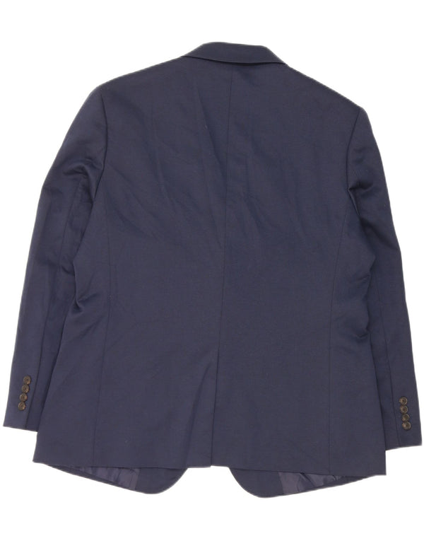 Jachetă pentru bărbați Marks & Spencer, cu 2 nasturi, UK 44 XL, poliester bleumarin