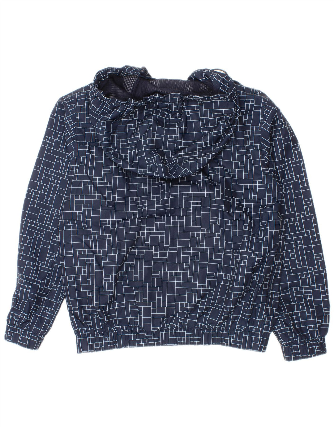 Jachetă de ploaie cu glugă Lacoste pentru băieți 7-8 ani poliester geometric albastru
