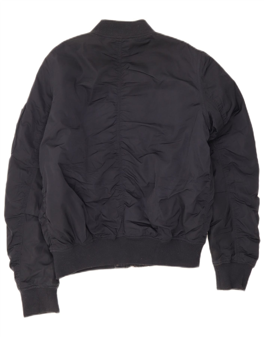 Jachetă Bomber Topshop pentru femei UK 12 Medium Bleumarin Poliester