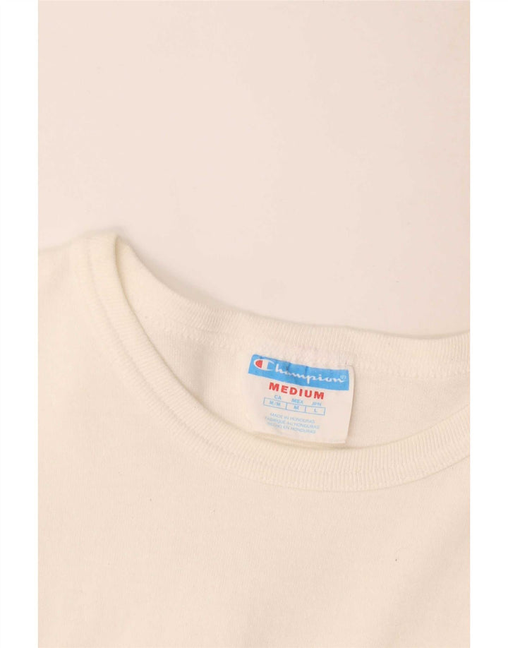 Tricou grafic pentru bărbați Champion Top Mediu Alb