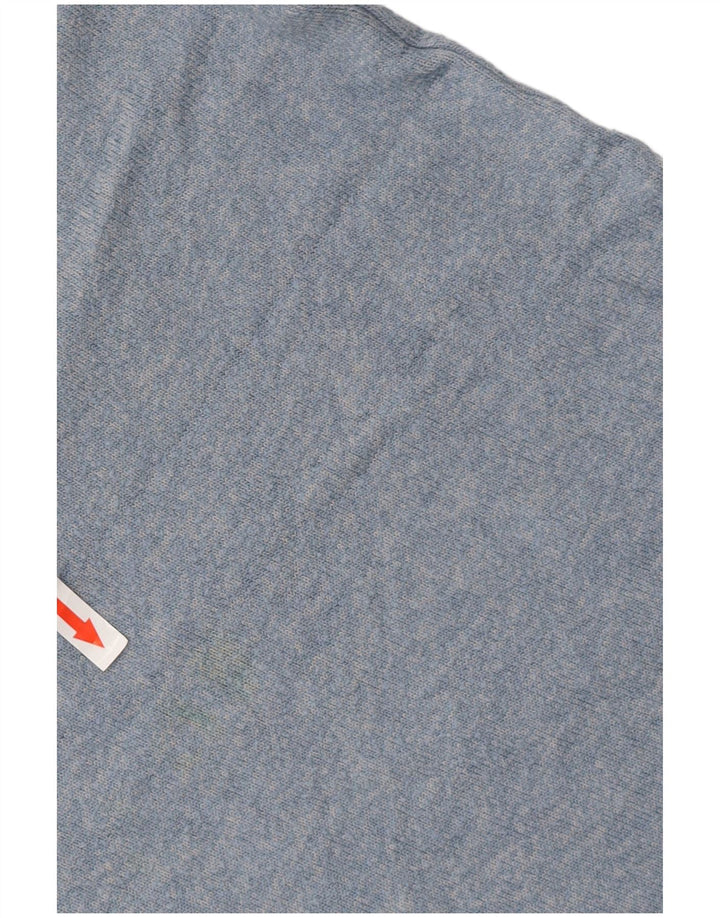 MARKS & SPENCER Pulover supradimensionat pentru femei cu gât de barcă UK 10 Small Blue