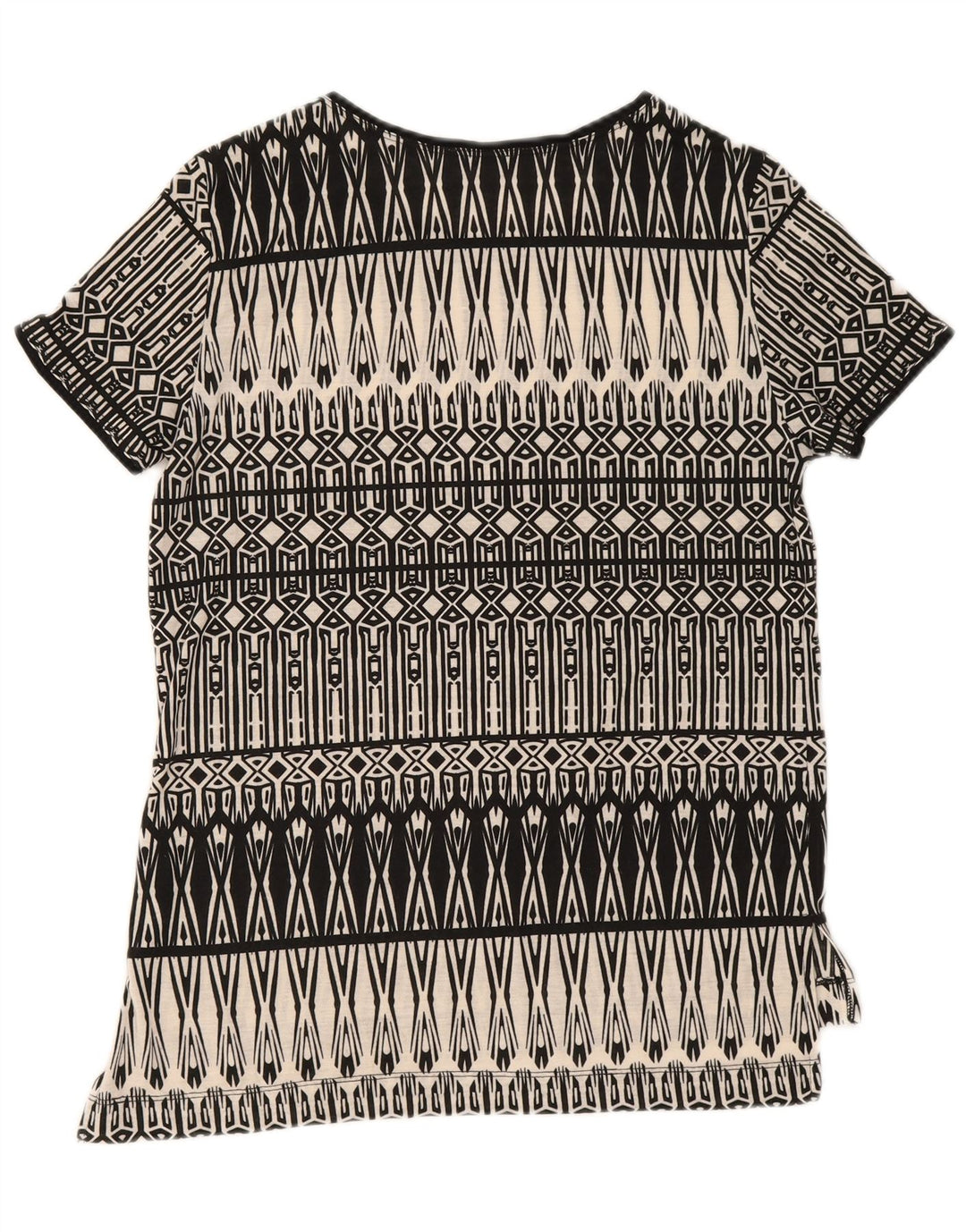 Oasis Tricou pentru femei Top UK 10 Small Black Geometric