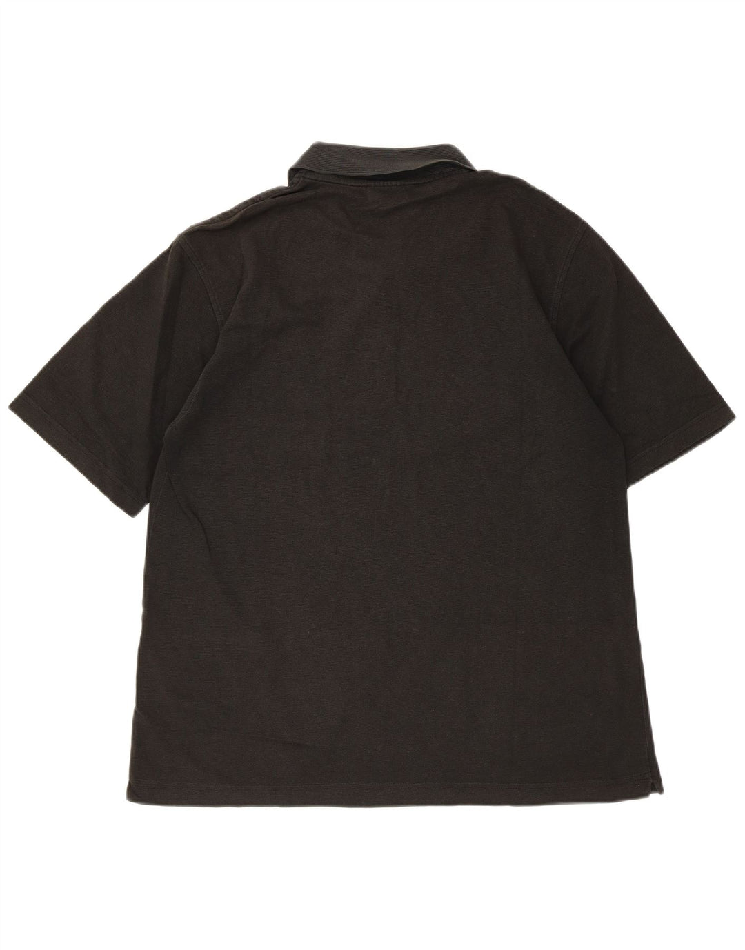 Tricou polo Lacoste pentru bărbați, mărimea 4, bumbac negru mediu