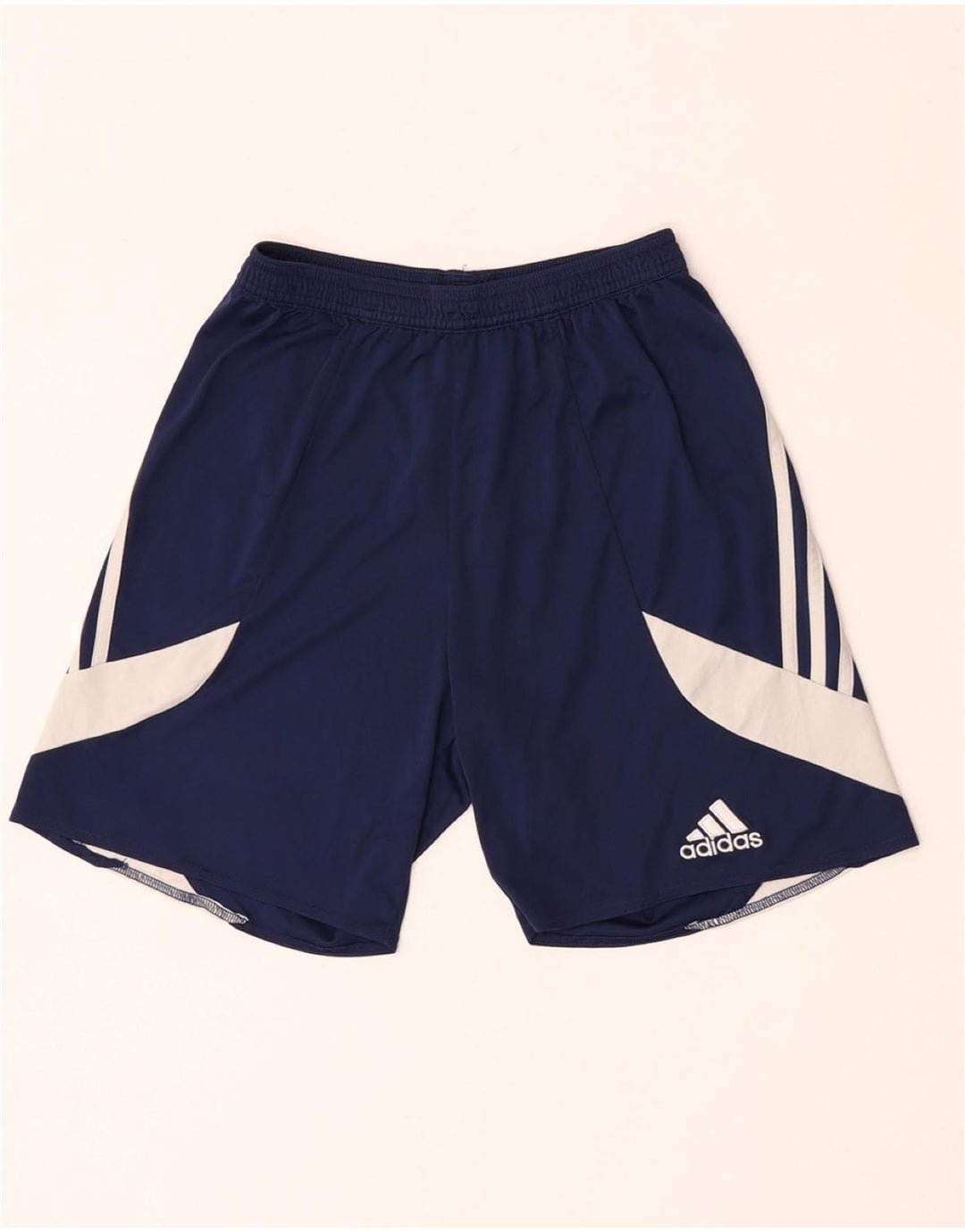 Pantaloni scurți sport pentru bărbați Adidas Climalite, mici, bleumarin, poliester color bloc