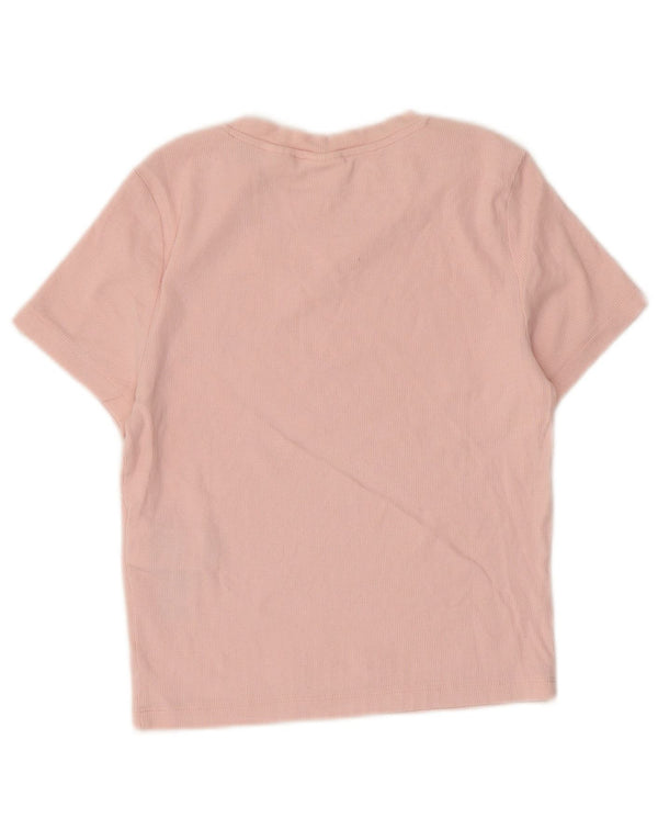 Tricou Crop Levi's pentru femei Top UK 8 Small Pink Bumbac