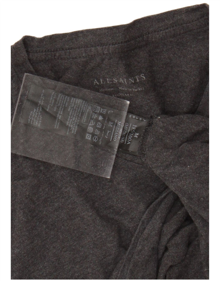 ALL SAINTS Tricou pentru femei Top UK 14 Medium Gri Bumbac