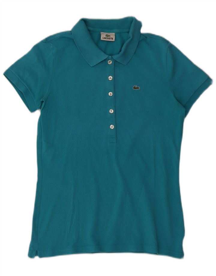 Tricou polo Lacoste pentru femei Mărimea 44 Bumbac albastru mare