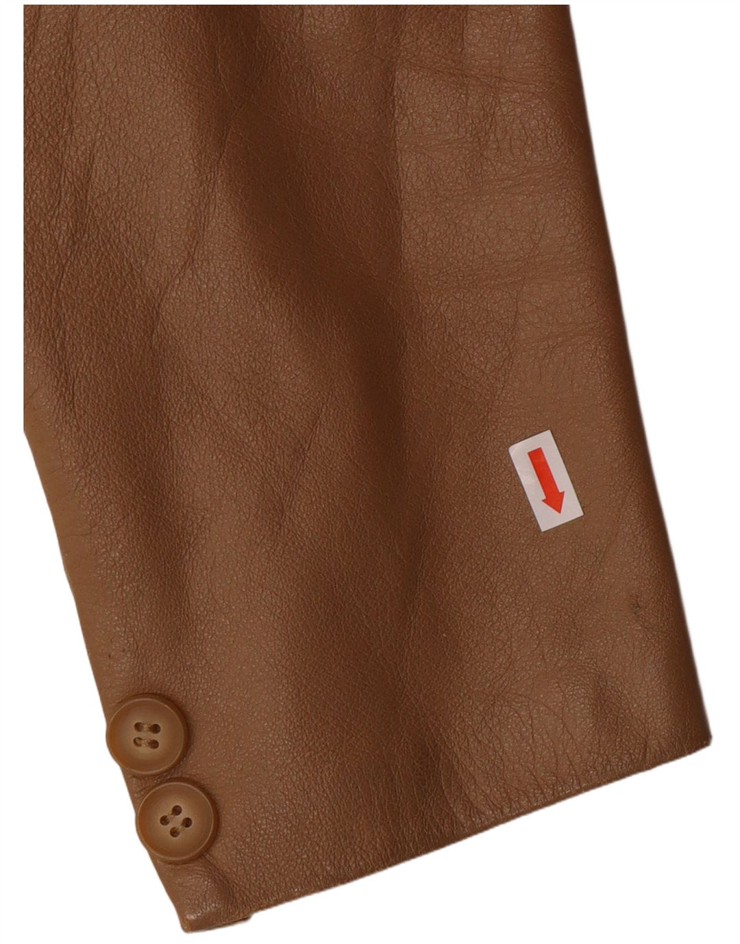 Jachetă vintage pentru femei cu 2 nasturi IT 44 Medium Bej Piele Clasică