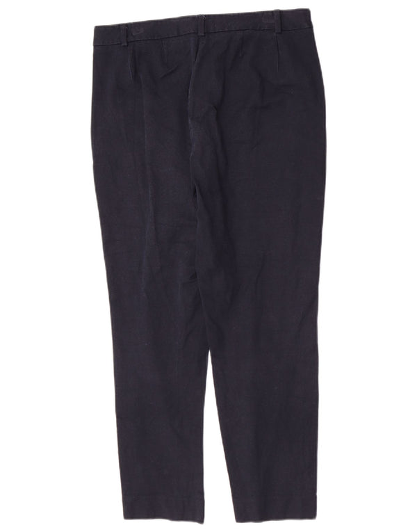 Marks & Spencer Pantaloni de costum conici pentru femei UK 12 Medium W28 L26 Bleumarin