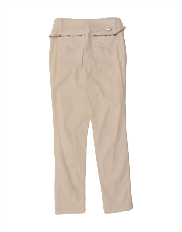 TRUSSARDI Womens Slim Jeans W26 L30 Off White Cotton Vintage Trussardi and Second-Hand Trussardi from Messina Hembry 