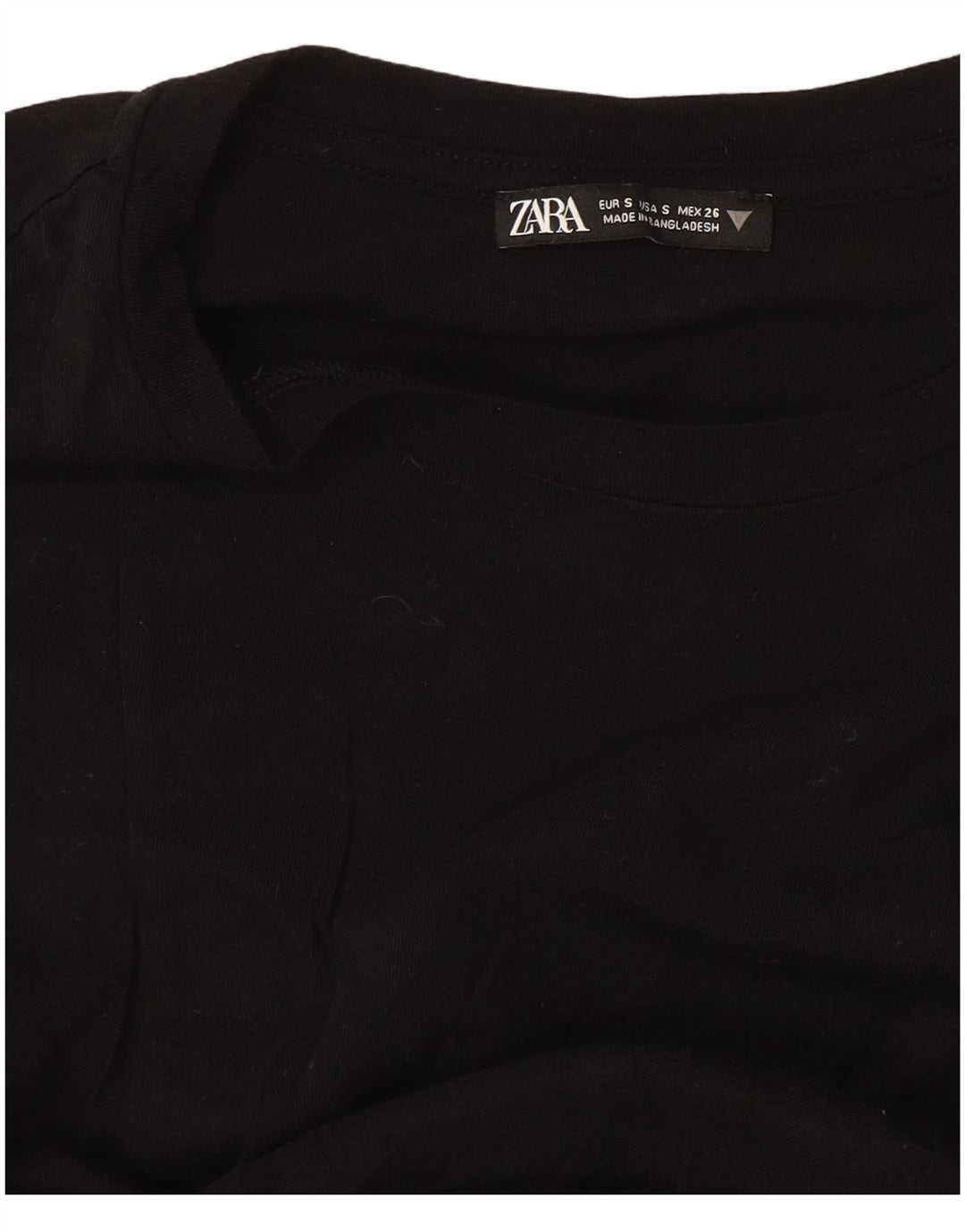 Tricou supradimensionat pentru femei Zara UK 10 Small Black