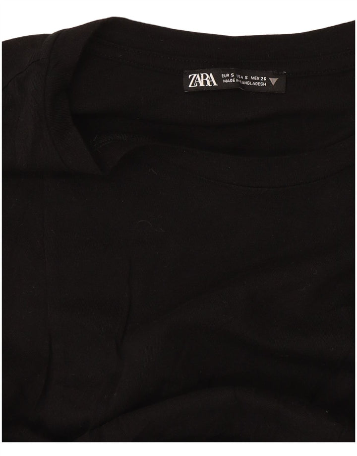 Tricou supradimensionat pentru femei Zara UK 10 Small Black