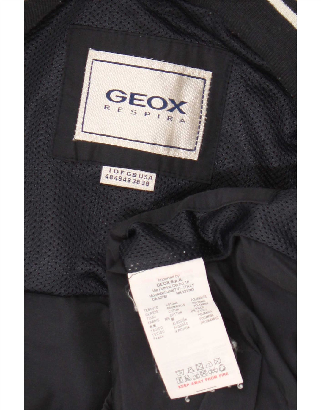 Jachetă Bomber pentru bărbați Geox UK 38 Medium Bluemarin Bumbac