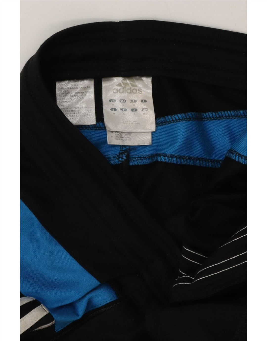 Pantaloni de trening pentru bărbați Adidas, negru mediu, poliester bloc de culoare