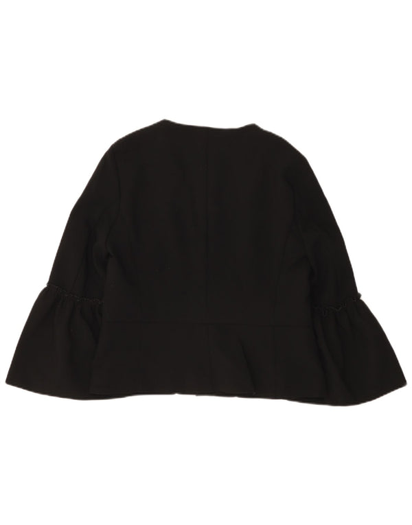 Top cardigan cu mânecă lungă pentru femei Zara UK 12 Medium Negru