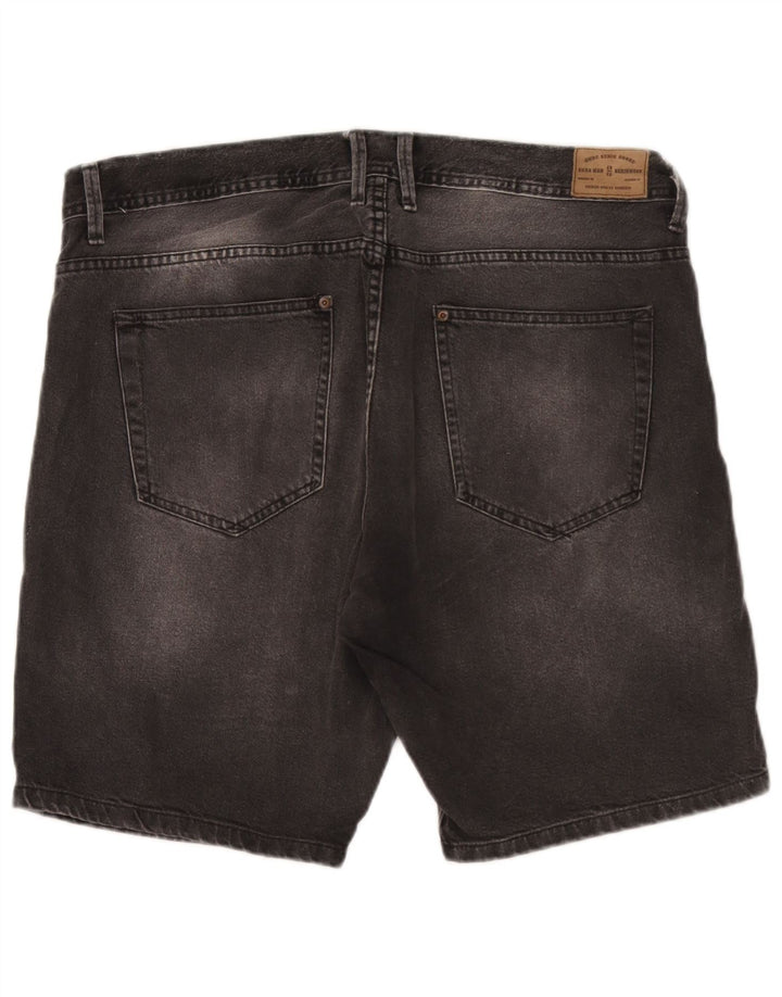 Pantaloni scurți din denim pentru bărbați Zara EU 46 XL W36 gri