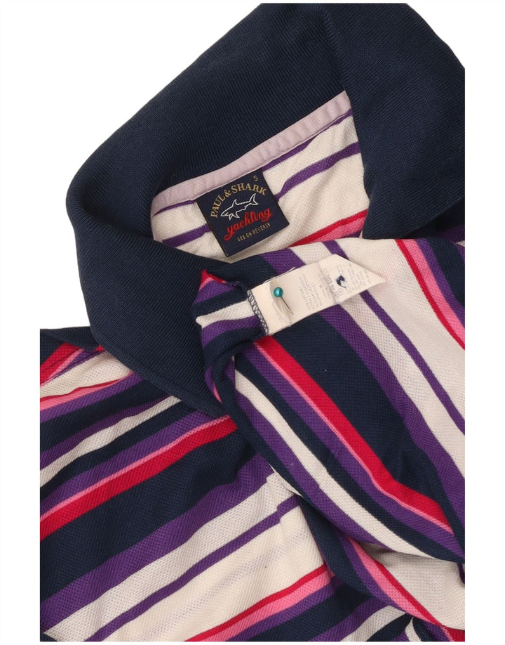 Cămașă polo Paul & Shark pentru bărbați, bumbac cu dungi multicolore
