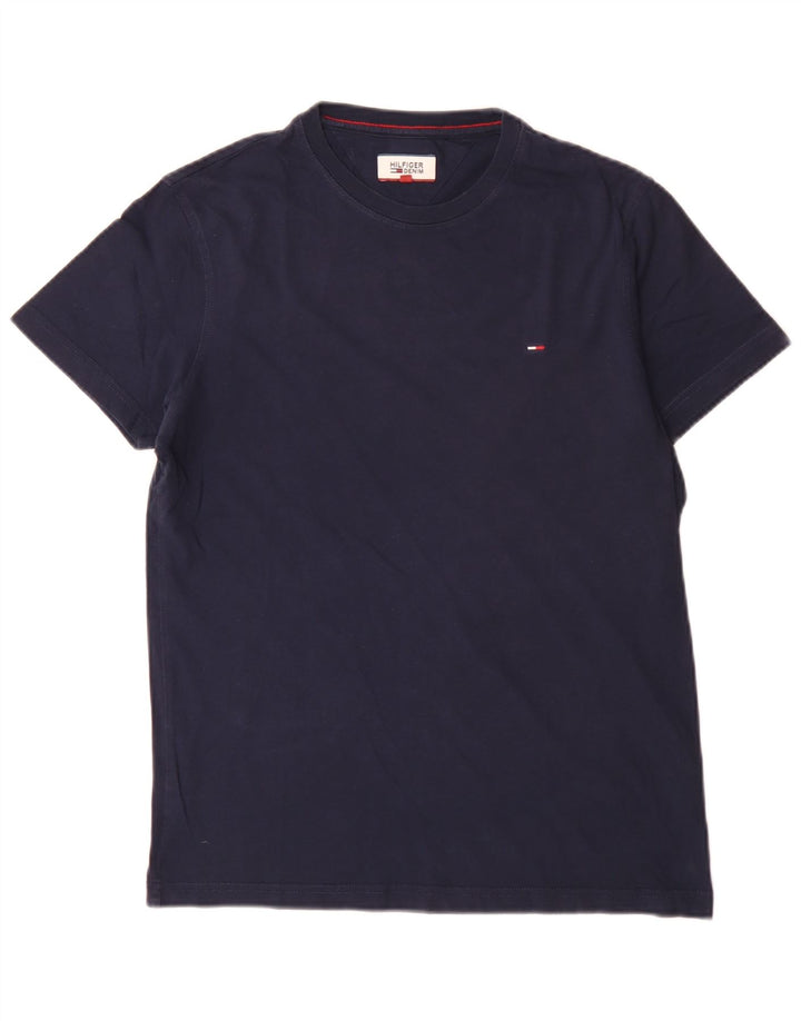 Tricou obișnuit pentru bărbați Tommy Hilfiger Top mic din bumbac bleumarin