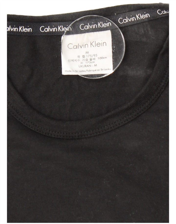 Tricou grafic pentru bărbați CALVIN KLEIN Top mediu din bumbac negru