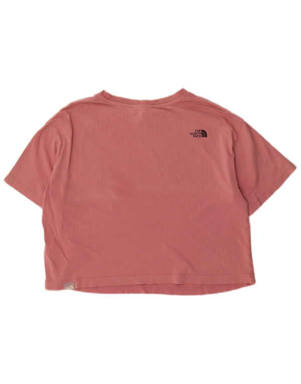Tricou The North Face pentru femei Crop Top UK 14 Medium Pink Bumbac