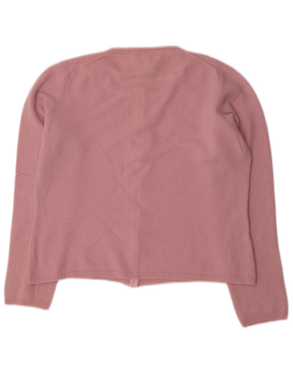 L.K. Pulover cardigan pentru femei Bennett UK 16 mare, roz Cașmir