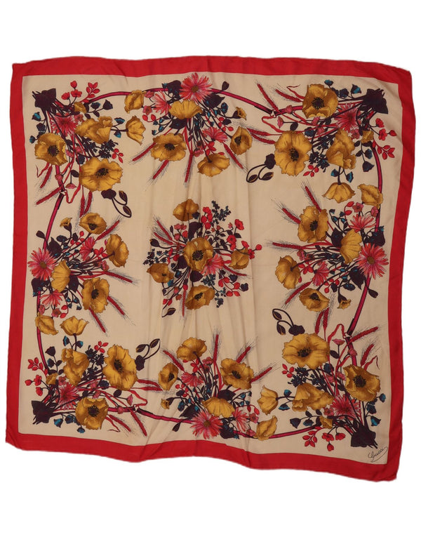 Eșarfă pătrată grafică Gucci pentru femei, mărime unică, multicoloră, de designer floral