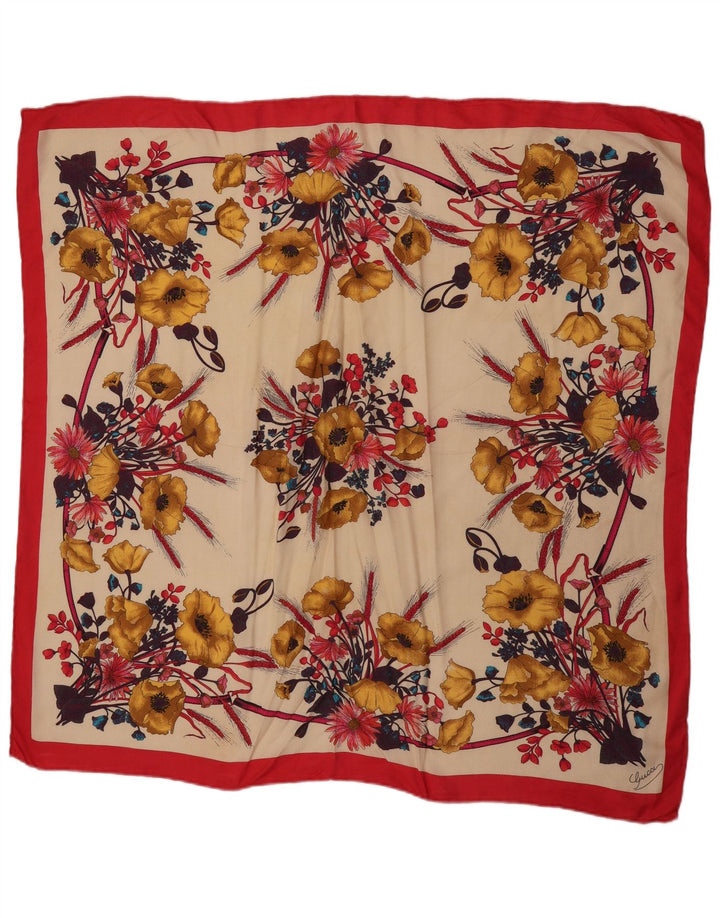 Eșarfă pătrată grafică Gucci pentru femei, mărime unică, multicoloră, de designer floral