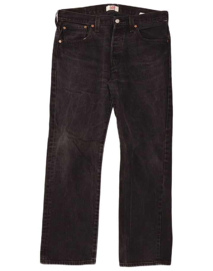 Blugi Levi's 501 drepte pentru bărbați W34 L30 bumbac negru