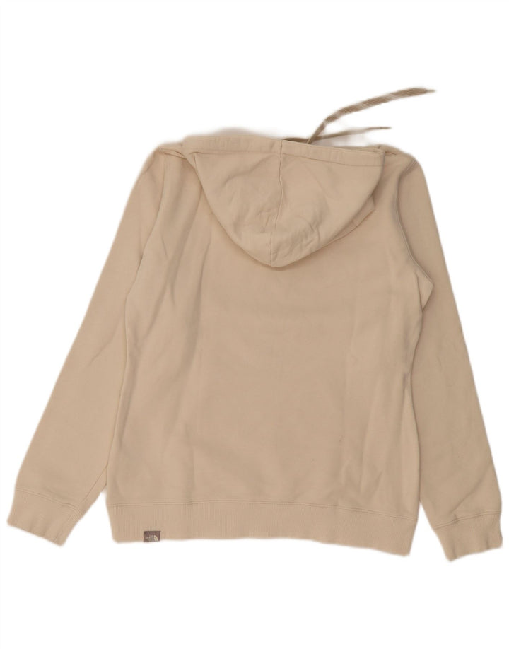 The NORTH FACE Pulover cu capota cu grafic pentru femei UK 14 Medium Beige Bumbac