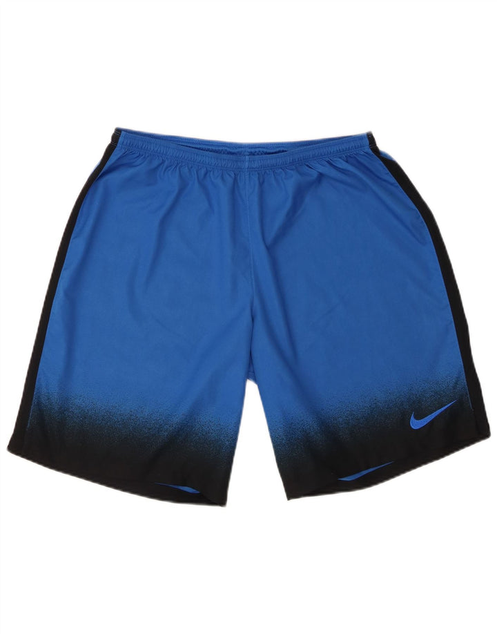 Pantaloni scurți sport Nike Dri Fit pentru bărbați, mari, albastru, din poliester