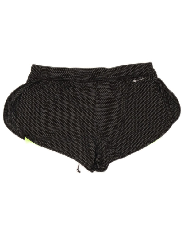 Pantaloni scurți sport Nike Dri Fit pentru femei UK 8 Small Negru Poliester