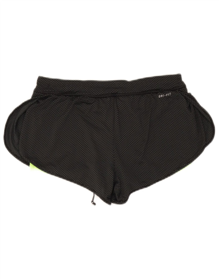 Pantaloni scurți sport Nike Dri Fit pentru femei UK 8 Small Negru Poliester