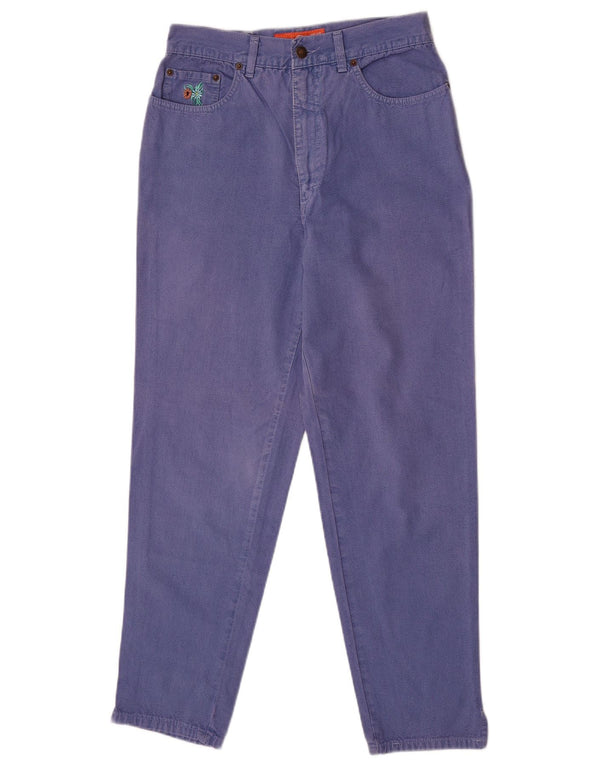 Blugi conici pentru femei cu talie înaltă Casucci IT 50 XL W29 L30 bumbac violet