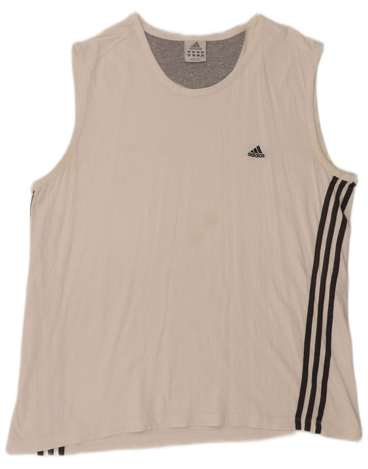 Vestă pentru bărbați Adidas 2XL, alb