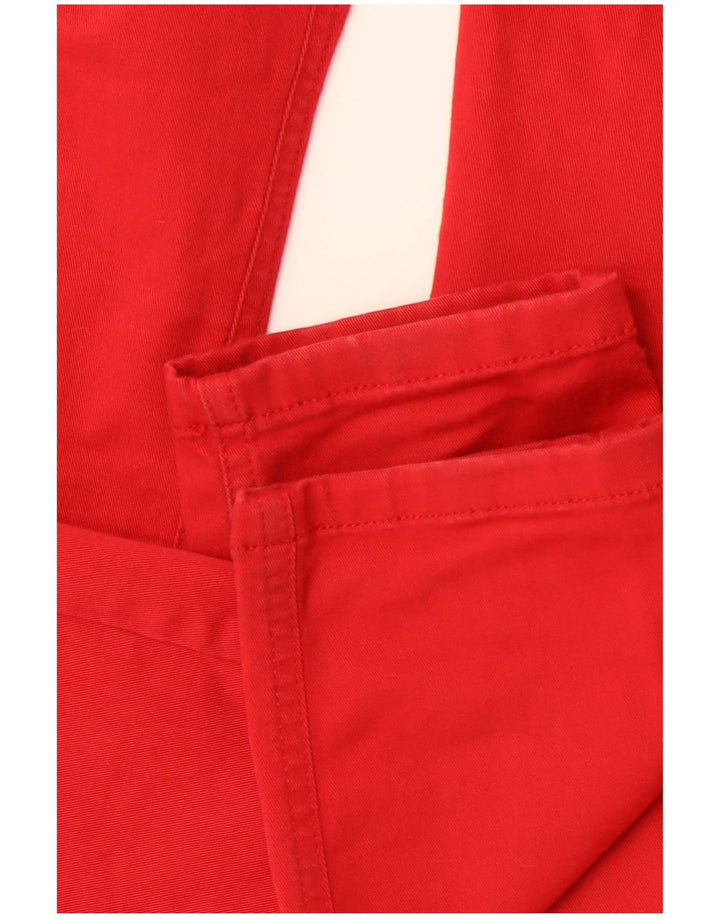 Pantaloni casual skinny REISS pentru femei UK 12 Medium W30 L32 Bumbac roșu