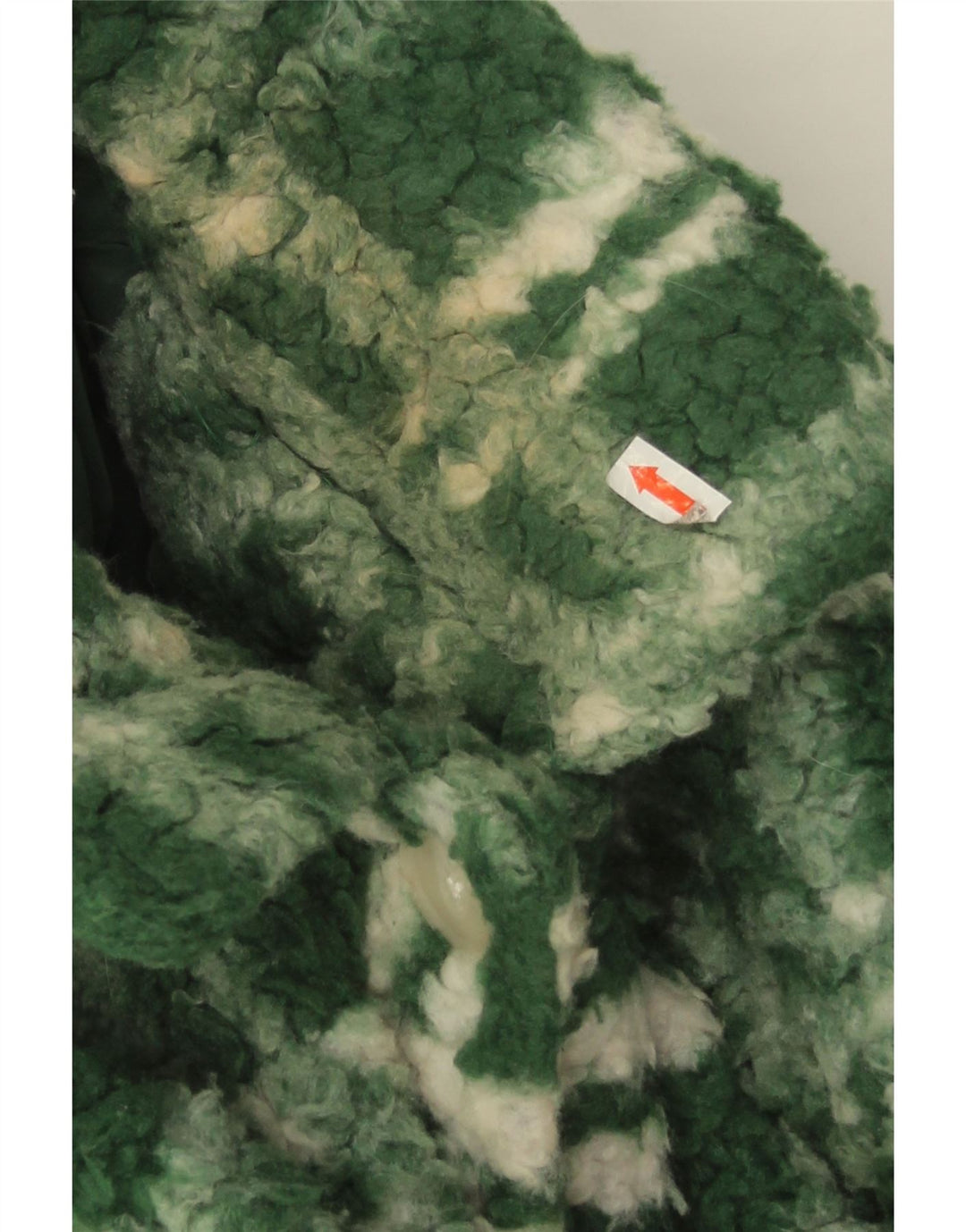 Jachetă de lână supradimensionată pentru femei Zara UK 14, mare, verde, din poliester