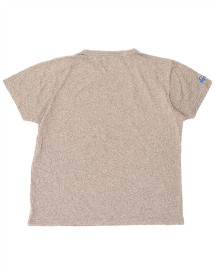 Tricou grafic Quiksilver pentru bărbați, cu croială normală, top, gri mediu