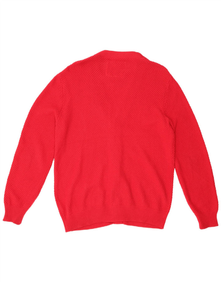 JACK WILLS Pulover cardigan pentru bărbați, bumbac roșu mediu