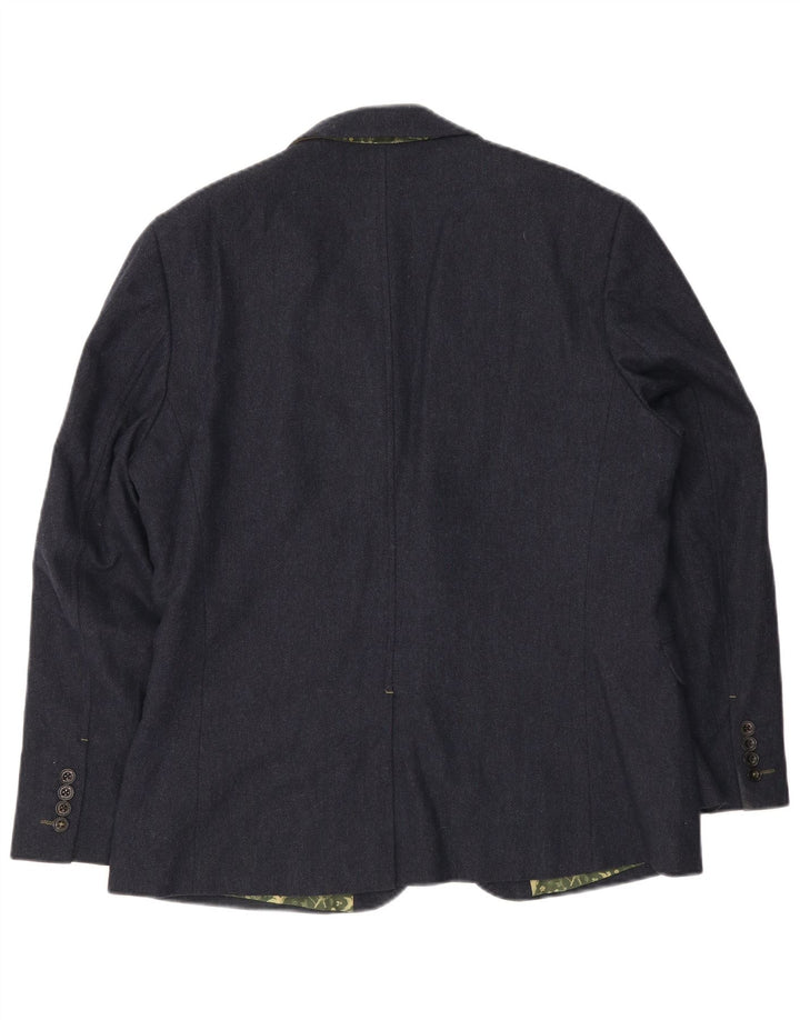 White Stuff Jachetă Blazer pentru bărbați cu 2 nasturi UK 42 XL Lână bleumarin
